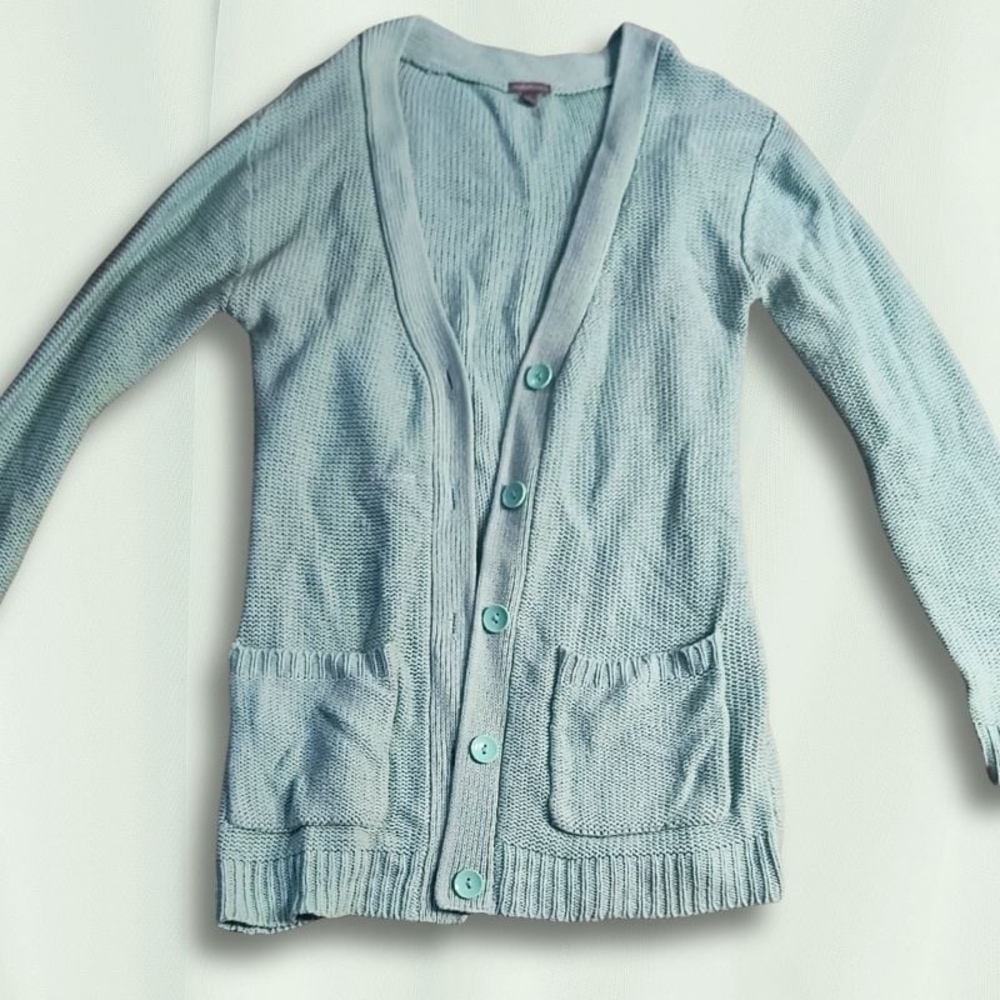 Charlotte Russe Soft Blue Cardigan Sweater